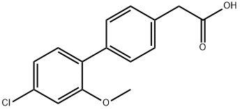 4-(4-Chloro-2-methoxyphenyl)phenylacetic acid,1334499-93-2,结构式