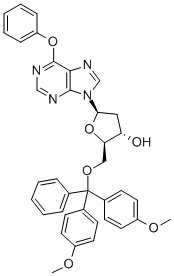 5'-O-(DIMETHOXYTRITYL)-O6-PHENYL-2'-DEOXYINOSINE Structure