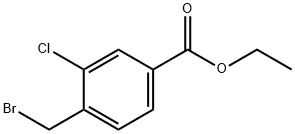 Benzoic acid, 4-(broMoMethyl)-3-chloro-, ethyl ester 化学構造式