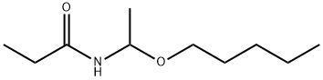 Propanamide,  N-[1-(pentyloxy)ethyl]- Struktur