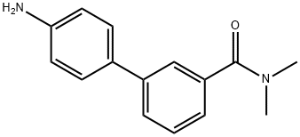 3-(4-Aminophenyl)-N,N-dimethylbenzamide 化学構造式