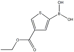 [4-(Ethoxycarbonyl)thiophen-2-yl]boronic acid Struktur