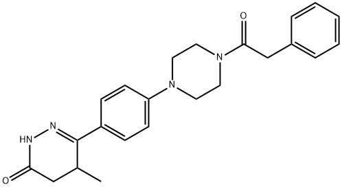 6-(phenylacetylpiperazinyl)phenyl-5-methyl-4,5-dihydro-3(2H)-pyridazinone Structure