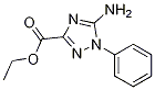 5-AMino-1-phenyl-1H-1,2,4-triazole-3-carboxylic acid ethyl ester,133533-63-8,结构式