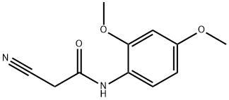 2-氰基-N-(2,4-二甲氧苯基)乙酰胺, 133550-46-6, 结构式