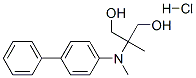 2-methyl-2-[(4-phenylphenyl)methylamino]propane-1,3-diol hydrochloride Structure