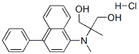 2-methyl-2-[(4-phenylnaphthalen-1-yl)methylamino]propane-1,3-diol hydr ochloride 结构式