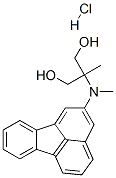 2-(fluoranthen-2-ylmethylamino)-2-methyl-propane-1,3-diol hydrochlorid e Struktur