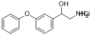 2-氨基-1-(3-苯氧基苯基)乙醇盐酸盐, 133562-41-1, 结构式