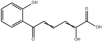 2-hydroxy-6-oxo-6-(2-hydroxyphenyl)hexa-2,4-dienoate 结构式