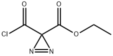 3H-Diazirine-3-carboxylic acid, 3-(chlorocarbonyl)-, ethyl ester (9CI) 化学構造式