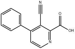 3-Cyano-4-phenylpyridine-2-carboxylic acid Structure
