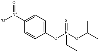 Ethylphosphonothioic acid O-isopropyl O-(p-nitrophenyl) ester Structure