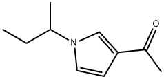 Ethanone, 1-[1-(1-methylpropyl)-1H-pyrrol-3-yl]- (9CI) Structure