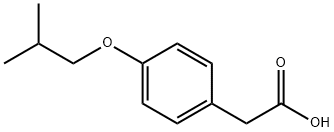 2-[4-(2-methylpropoxy)phenyl]acetic acid Struktur
