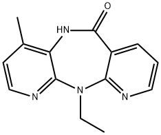 5,11-dihydro-6H-11-ethyl-4-Methyl-dipyrido[3,2-b:2',3'-e][1,4]diazepin-6-one Struktur