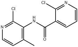 2-氯-N-(2-氯-4-甲基吡啶-3-基)烟酰胺, 133627-46-0, 结构式