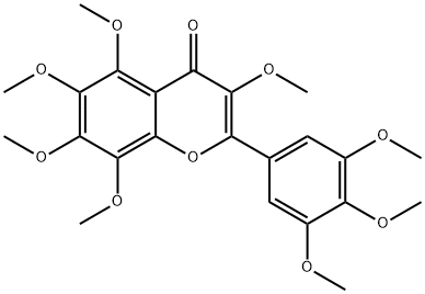 3,5,6,7,8,3',4',5'-八甲氧基黄酮 结构式