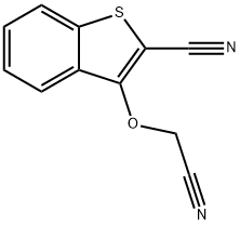 3-(cyanomethoxy)-1-benzothiophene-2-carbonitrile Structure