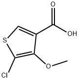 5-氯-4-甲氧基噻吩-3-羧酸, 133659-14-0, 结构式