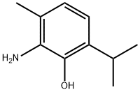 Phenol, 2-amino-3-methyl-6-(1-methylethyl)- (9CI),13366-69-3,结构式