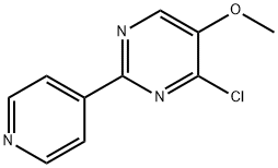 4-氯-5-甲氧基-2-(4-吡啶)嘧啶 结构式
