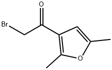 Ethanone, 2-bromo-1-(2,5-dimethyl-3-furanyl)- (9CI) 化学構造式