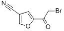 3-Furancarbonitrile, 5-(bromoacetyl)- (9CI) Structure