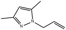 1-烯丙基-3,5-二甲基吡唑, 13369-74-9, 结构式