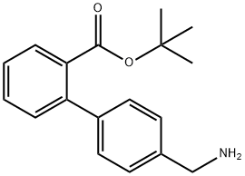 4'-(AMINOMETHYL)-BIPHENYL-2-CARBOXYLIC ACID 1,1-DIMETHYLETHYL ESTER Struktur