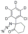 2-Azido-2-(6-chlorophenyl-2,3,4,5-d4)-cyclohexanone Struktur