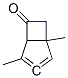 1,4-Dimethylbicyclo[3,2,0]hepten-3-en-6-one Structure