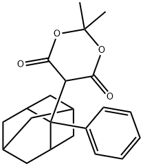 2,2-dimethyl-5-(2-phenyl-2-adamantyl)-1,3-dioxane-4,6-dione|