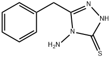 4-氨基-5-苄基-4H-[1,2,4]三唑-3-硫醇, 13373-10-9, 结构式