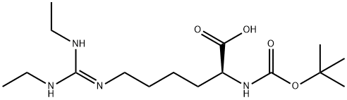 L-Lysine, N6-[bis(ethylaMino)Methylene]-N2-[(1,1-diMethylethoxy)carbonyl]- (9CI) Structure