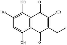 2-ETHYL-3,5,6,8-TETRAHYDROXY-[1,4]NAPHTHOQUINONE Structure