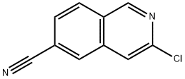 3-Chloro-6-cyanoisoquinoline, 3-Chloro-6-cyano-2-azanaphthalene Structure
