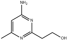 2-(4-アミノ-6-メチルピリミジン-2-イル)エタノール 化学構造式