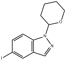 5-iodo-1-(tetrahydro-2H-pyran-2-yl)-1H-Indazole Struktur