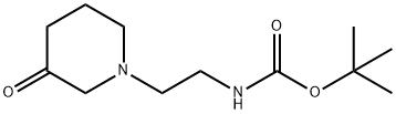N-Boc-1-(2-AMino-ethyl)-piperidin-3-one Structure
