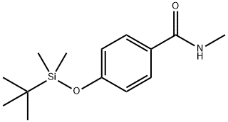 4-((tert-butyldiMethylsilyl)oxy)-N-MethylbenzaMide 化学構造式