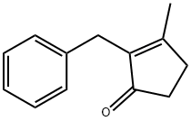 2-benzyl-3-methylcyclopent-2-en-1-one Structure