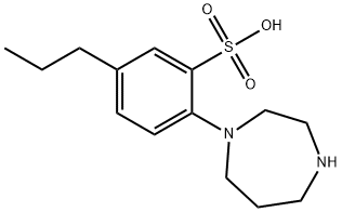 2-[1,4]Diazepan-1-yl-5-propyl-benzenesulfonic acid 结构式