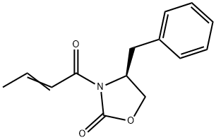 (S)-(+)-4-BENZYL-3-CROTONYL-2-OXAZOLIDI& 化学構造式