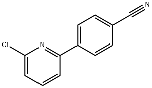 4-(6-chloropyridin-2-yl)benzonitrile 化学構造式