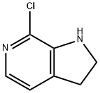 1H-Pyrrolo[2,3-c]pyridine, 7-chloro-2,3-dihydro- 结构式