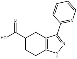 3-(pyridin-2-yl)-4,5,6,7-tetrahydro-1H-indazol-5-carboxylic acid Structure
