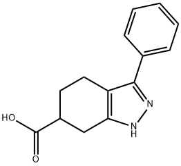 3-phenyl-4,5,6,7-tetrahydro-1H-indazol-6-carboxylic acid Structure