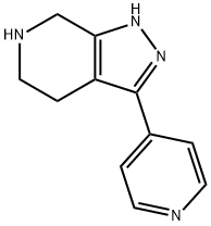3-(pyridin-4-yl)-4,5,6,7-tetrahydro-1H-pyrazolo[3,4-c]pyridine Structure