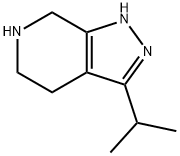 3-isopropyl-4,5,6,7-tetrahydro-1H-pyrazolo[3,4-c]pyridine 化学構造式